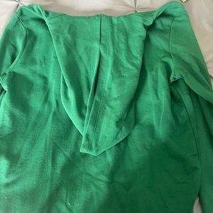 Green crop hoodie